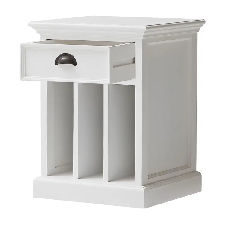 24" Solid Wood and Wood Nightstand