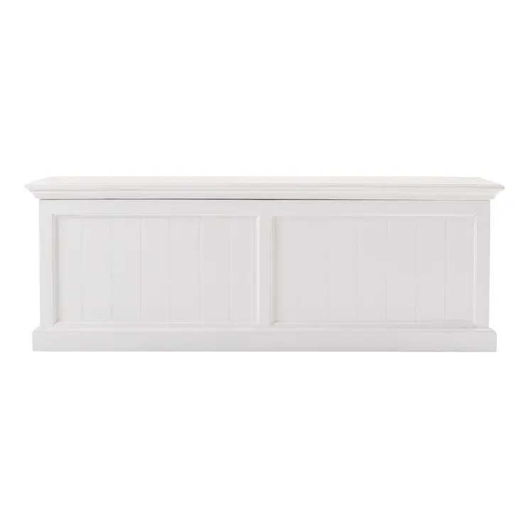55" White Solid Wood Chest