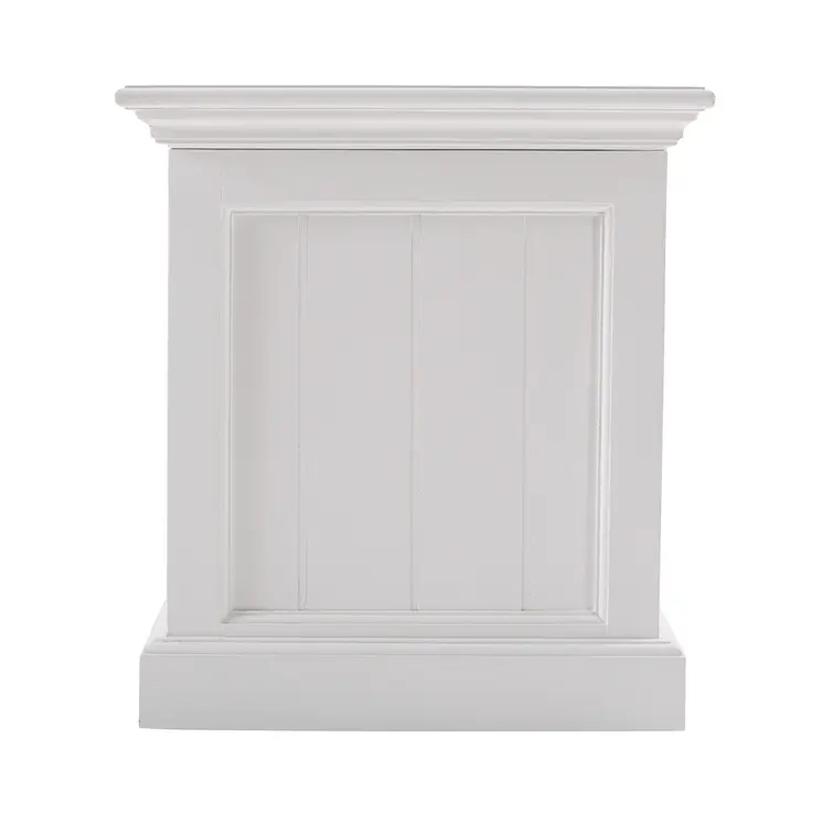55" White Solid Wood Chest