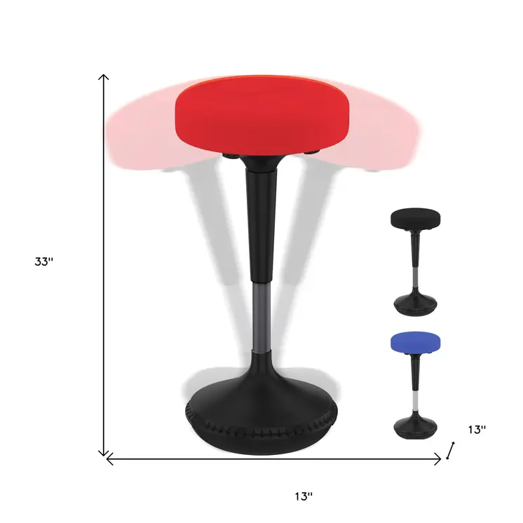 Red Tall Swivel Active Balance Chair