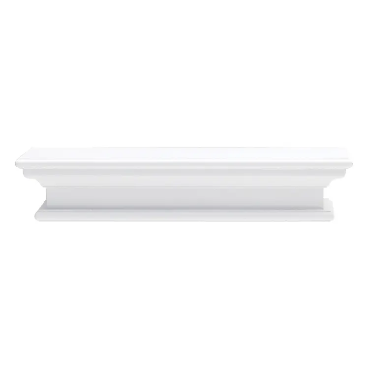 23" Classic White Floating Wall Shelf