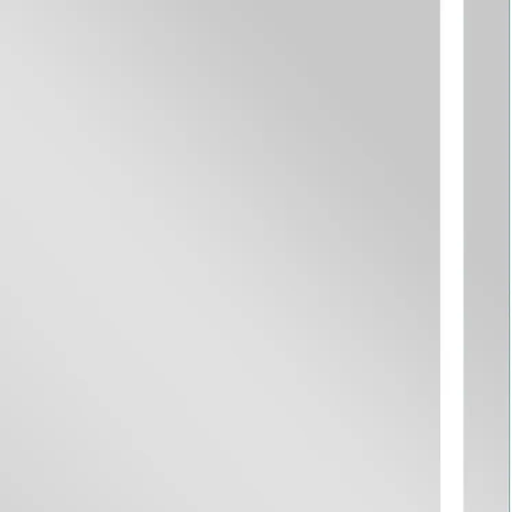 Petite LED Strip Rounded Rectangle Wall Mirror