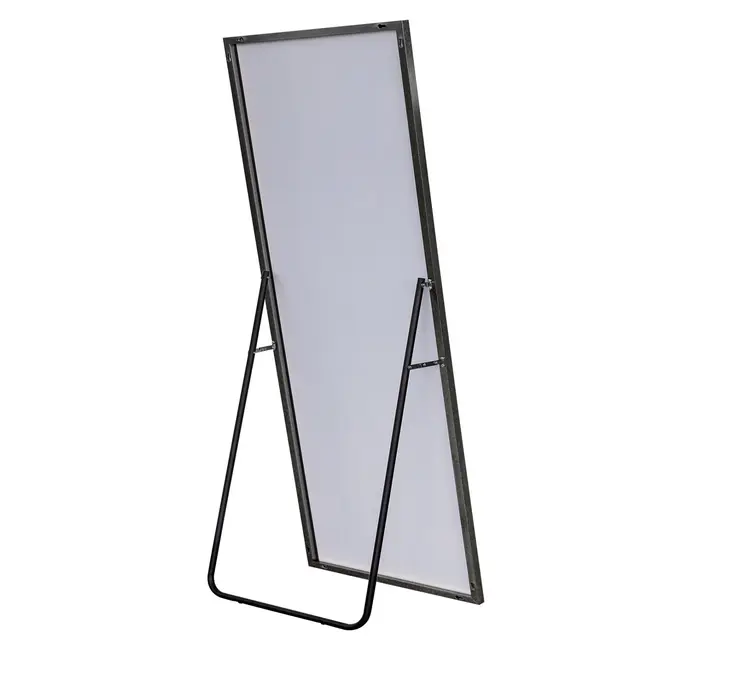 71" Black Metal Framed Standing Mirror