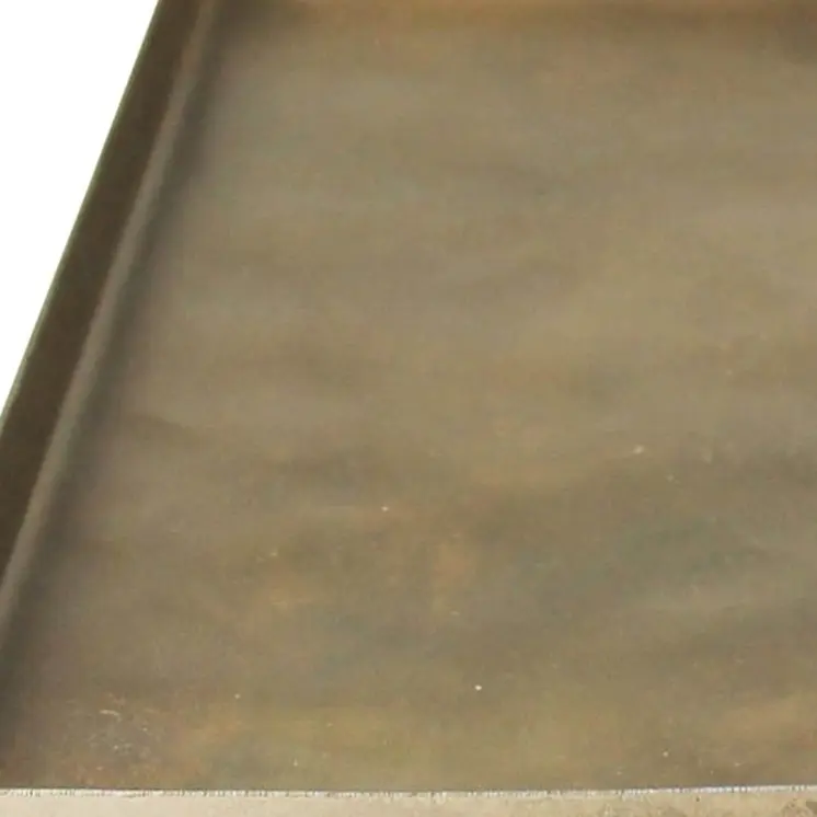 8" Gold Metal Handmade Serving Tray