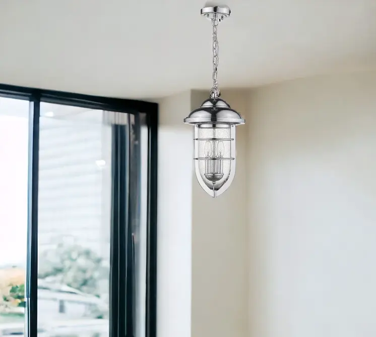 Dylan 3-Light Chrome Hanging Lantern