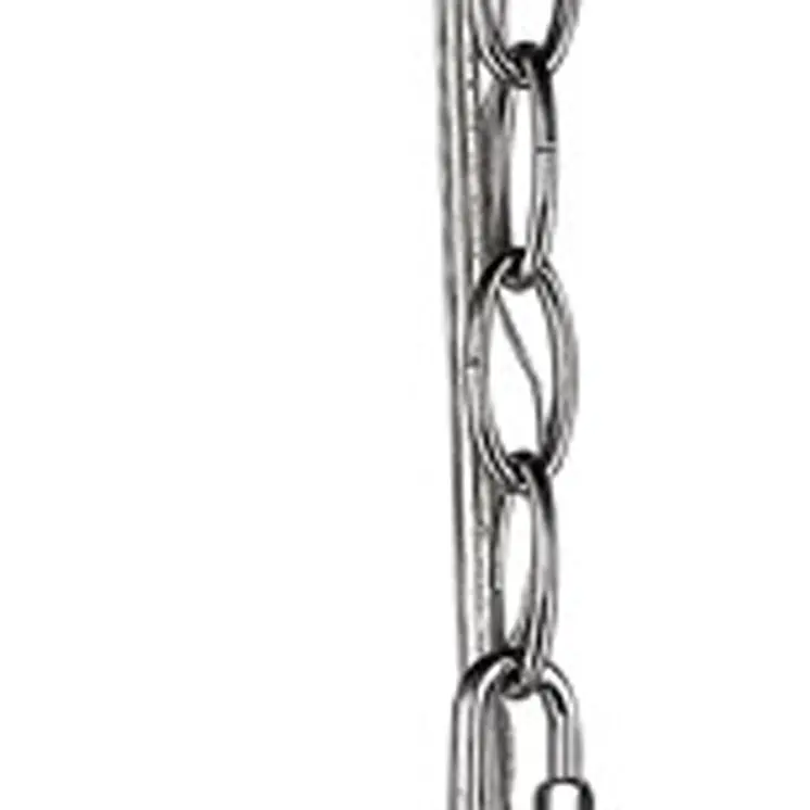 Silver Candle Style Five Light Metal and Crystals Dimmable Chandelier With White Shades