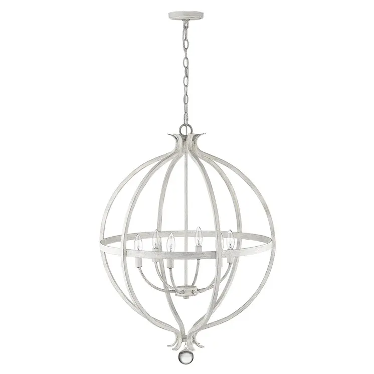 Callie 6-Light Country White Pendant