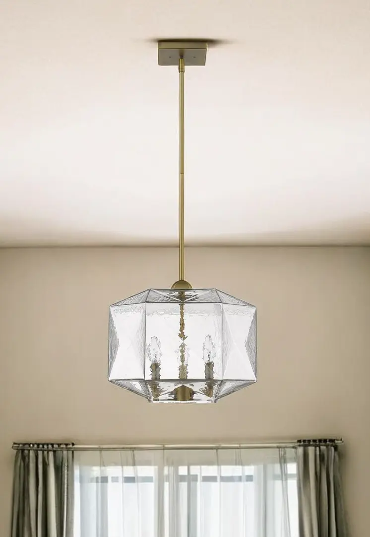 Loft 3-Light Brass Pendant