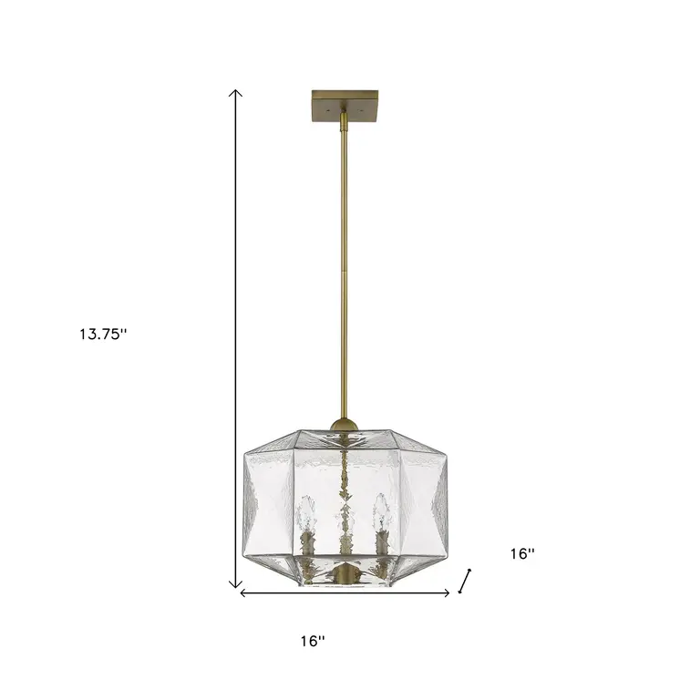 Loft 3-Light Brass Pendant