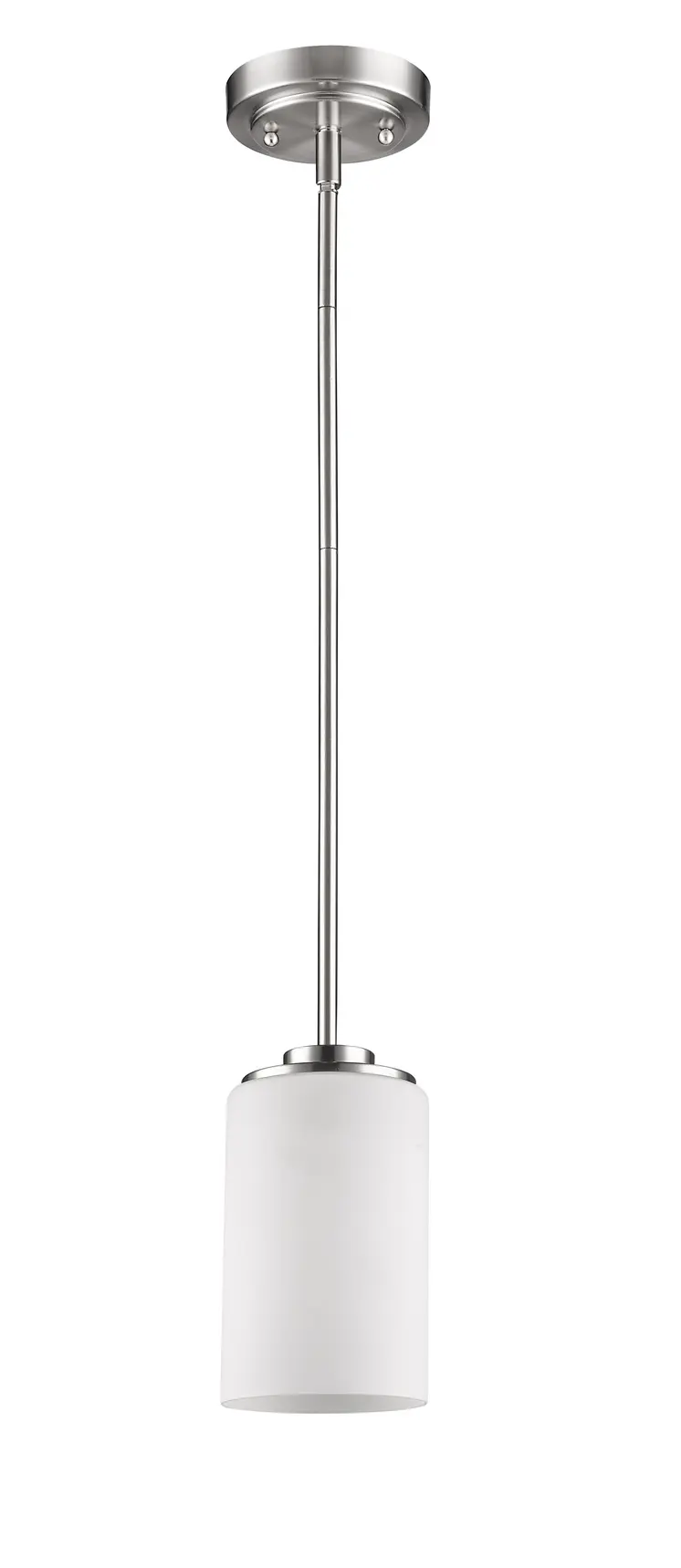 Silver Frosted Glass Hanging Light