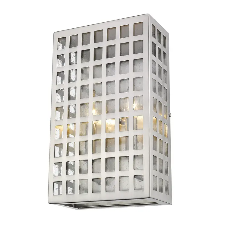 Letzel 2-Light Satin Nickel ADA Wall Sconce