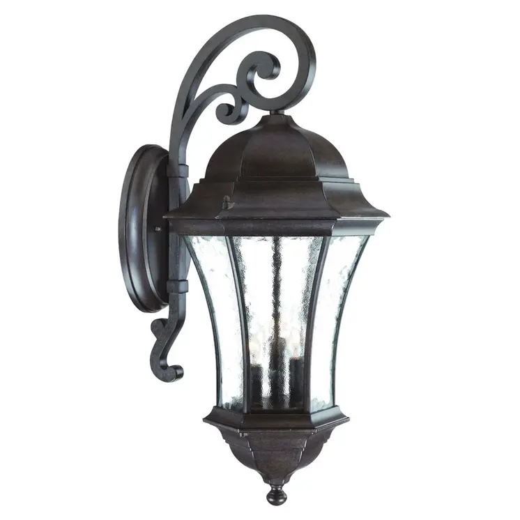 Waverly 3-Light Black Coral Wall Light