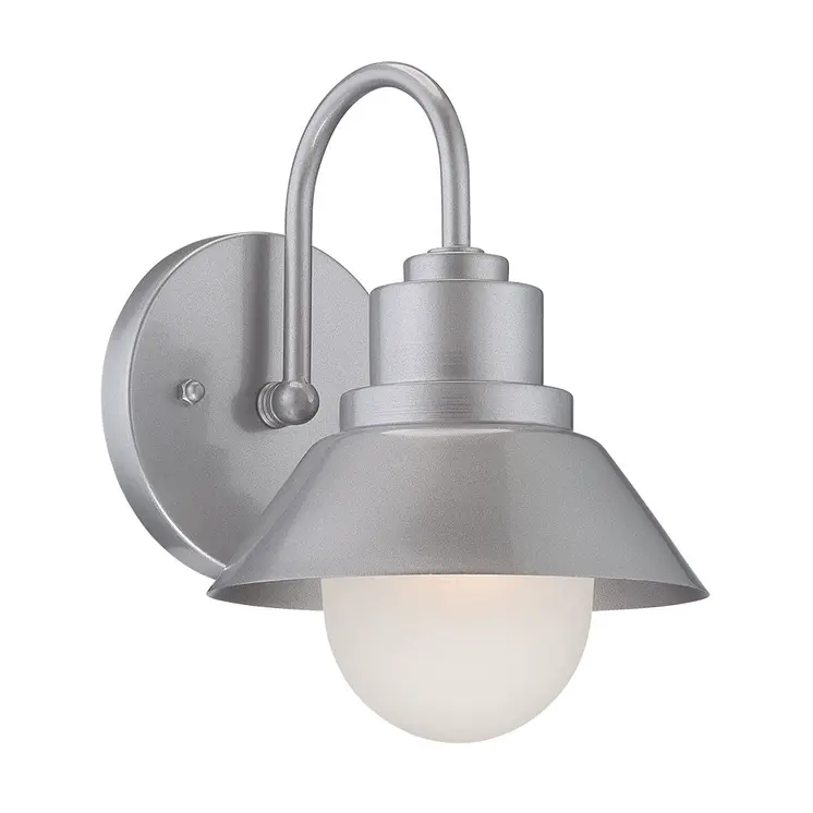 Brushed Silver Lamp Shade Wall Light