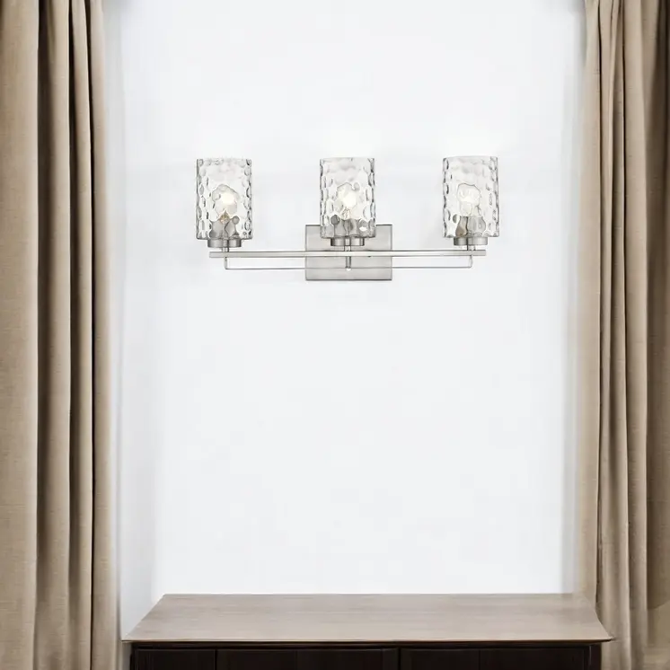 Livvy 3-Light Satin Nickel Vanity