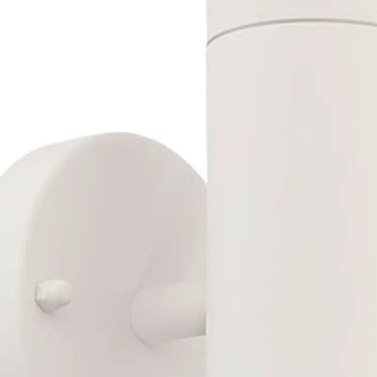 White LED Two Light Can Shape Wall Sconce