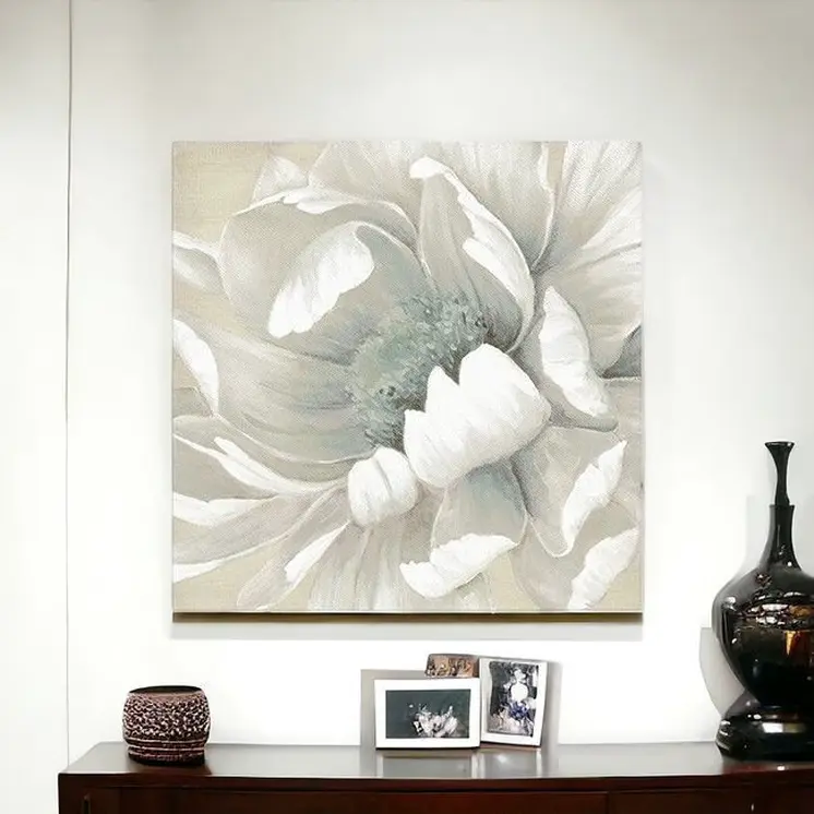 Soft Winter Flower In Bloom Unframed Print Wall Art