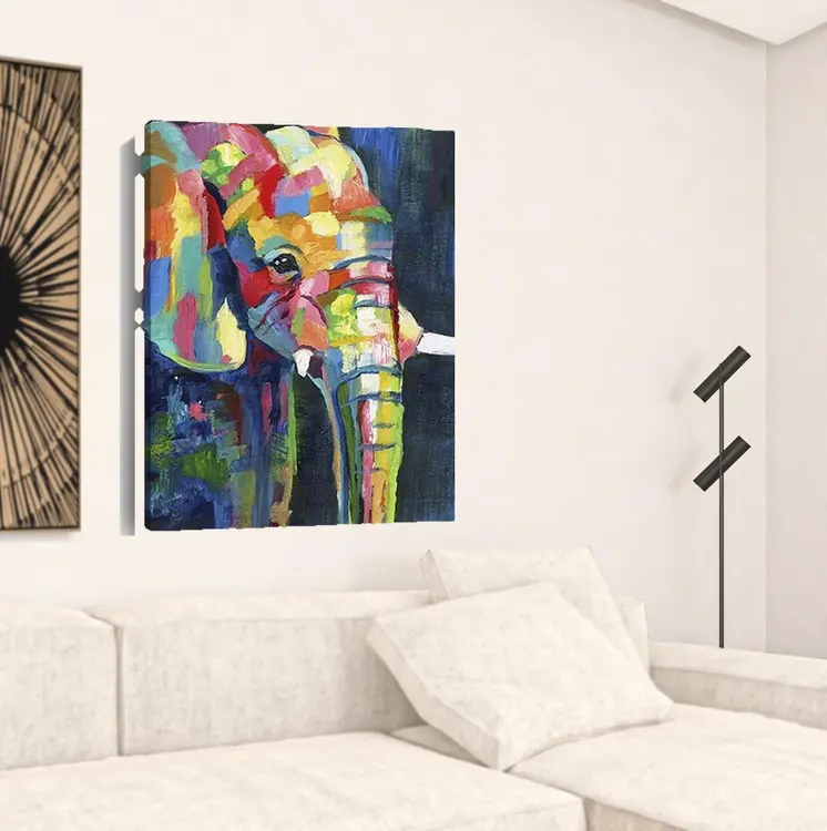 Bright Elephant Unframed Print Wall Art