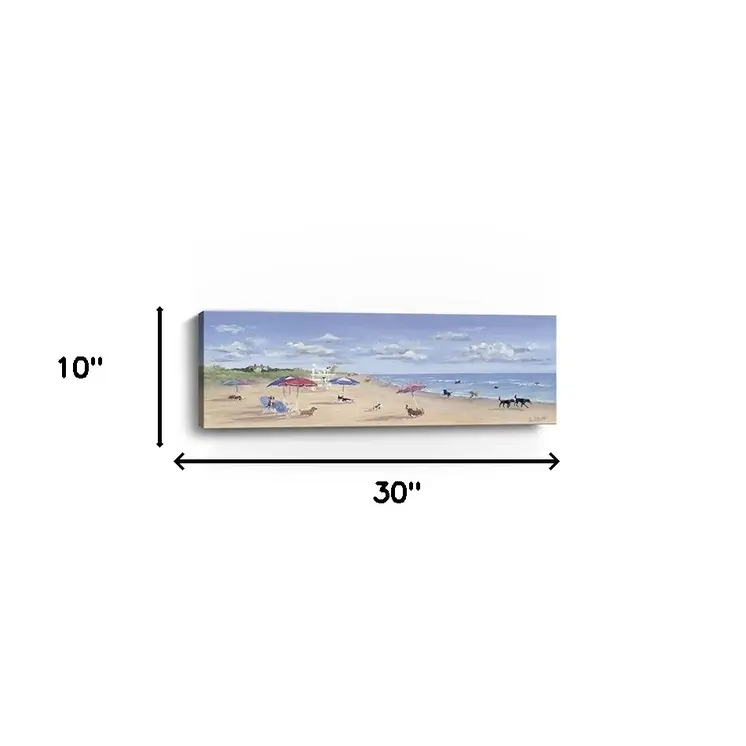 Dogs Rule The Beach Unframed Wall Art
