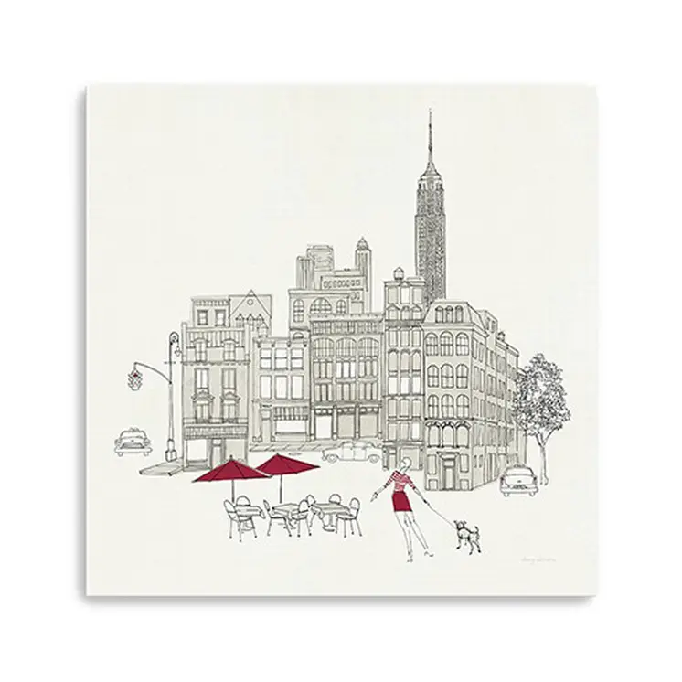 Nyc Cafline Work Unframed Print Wall Art