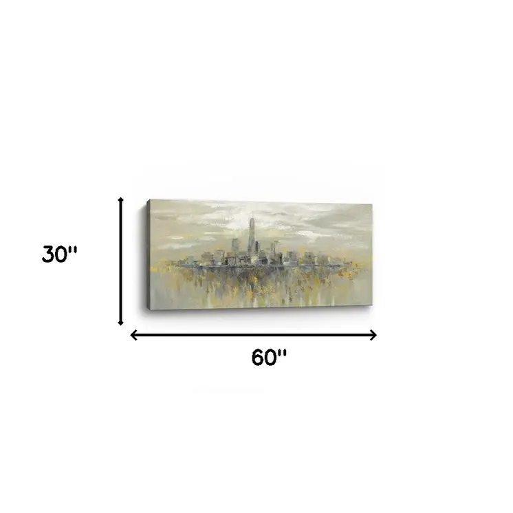 Artistic Manhattan City Skyline Unframed Print Wall Art