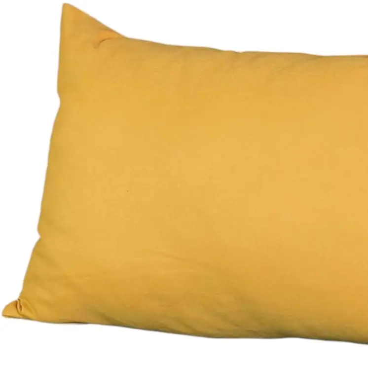 Set of 2 Yellow Modern Lumbar Throw Pillows