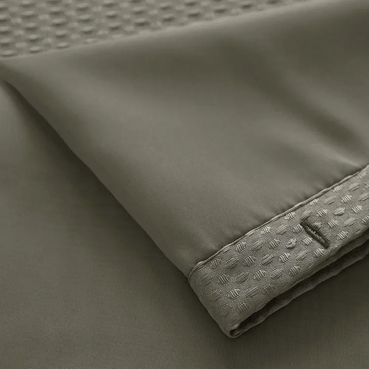 Gray Sheer and Grid Shower Curtain and Liner Set