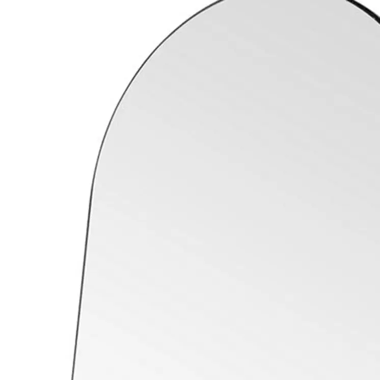 Arched Black Standing Mirror