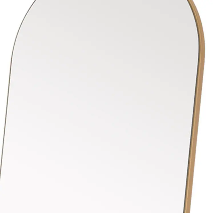 71" Gold Arch Wood Framed Freestanding Standing Mirror
