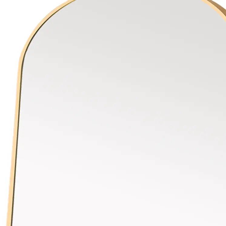 71" Gold Arch Metal Framed Freestanding Standing Mirror