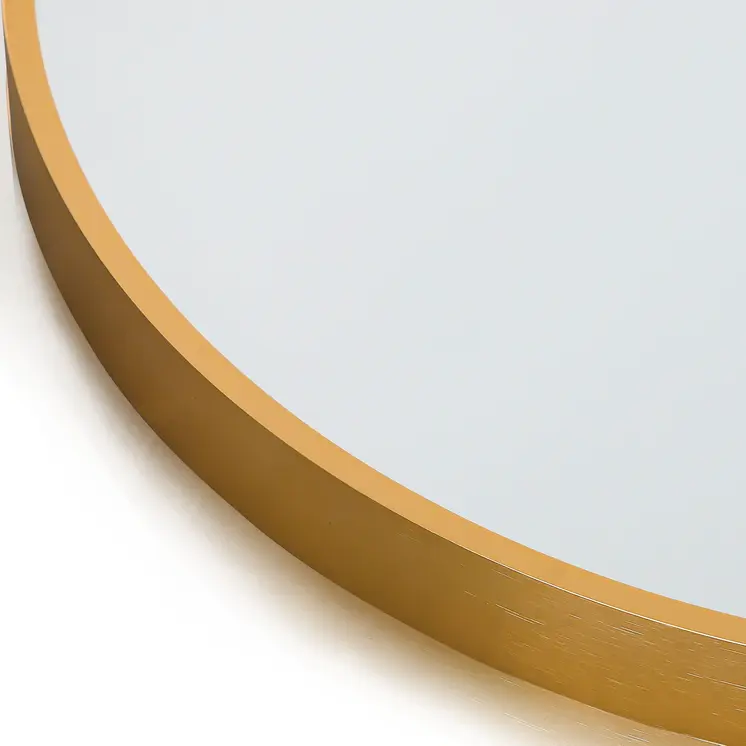 71" Gold Arch Metal Framed Freestanding Standing Mirror