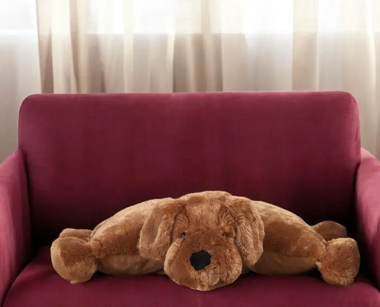 22" X 18" Brown Dog Throw Pillow