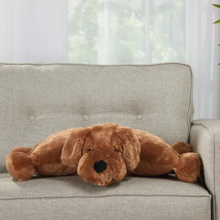 22" X 18" Brown Dog Throw Pillow