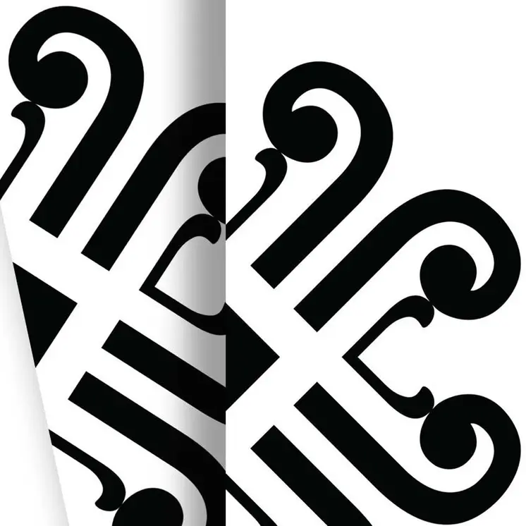 5" X 5" Black and White Daisy Peel and Stick Removable Tiles