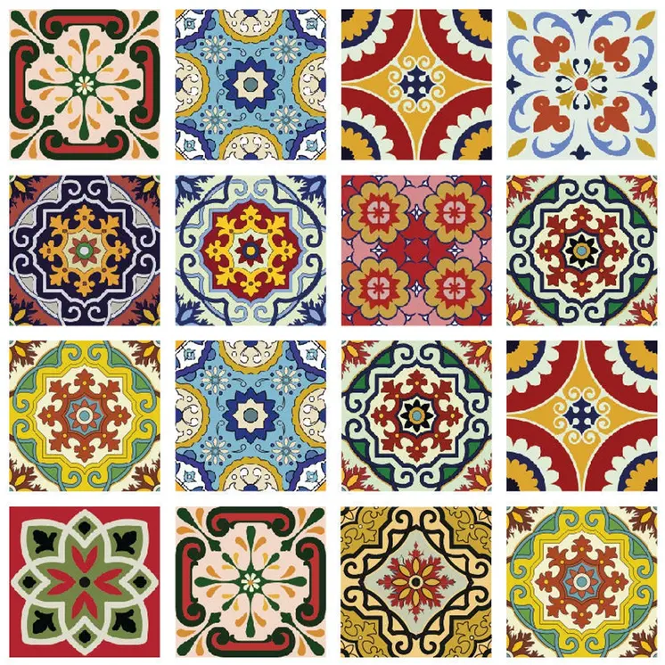 7" X 7" Mediterra Mosaic Peel and Stick Tiles