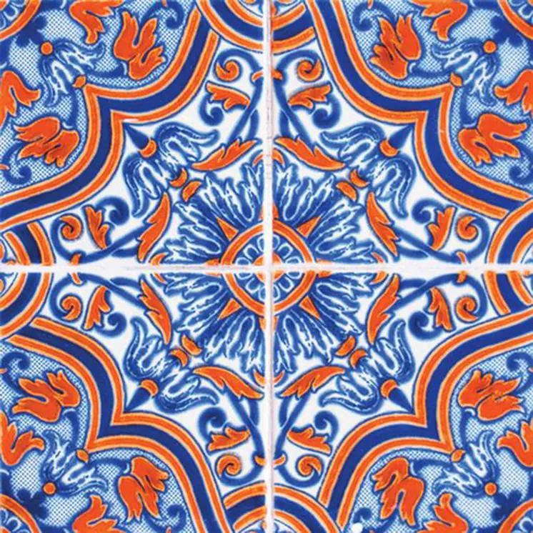 5" X 5" Prima Blue Peel And Stick Removable Tiles