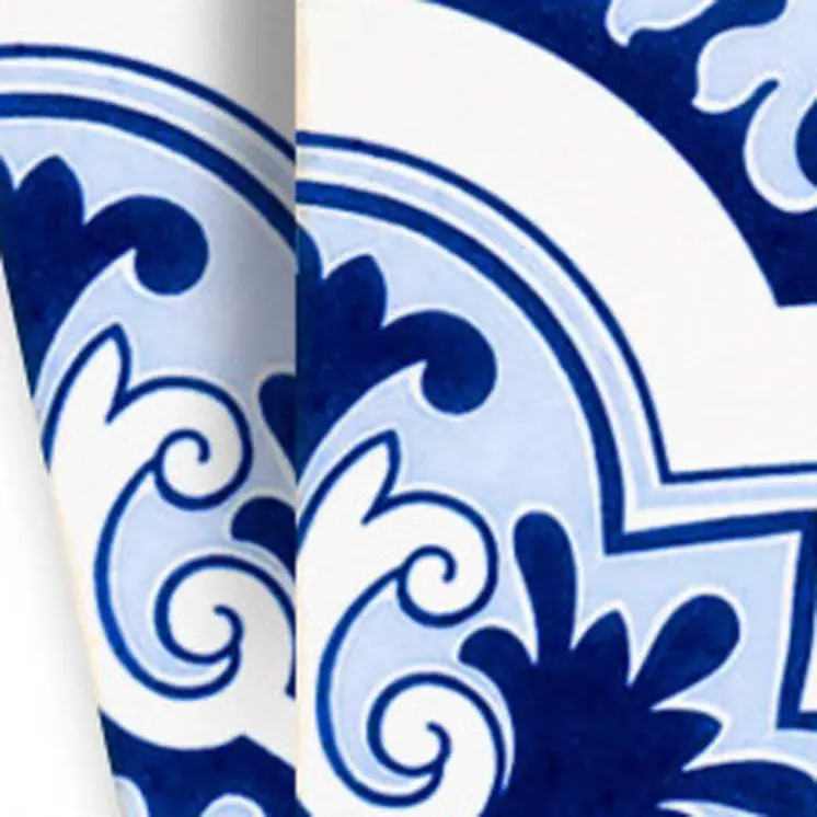 5" X 5" Blue Mia Gia Peel And Stick Removable Tiles