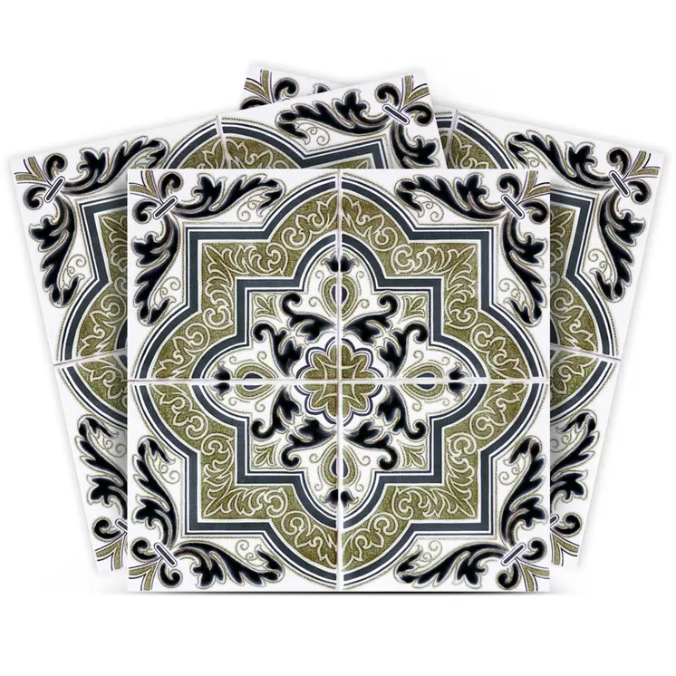 7" X 7" Vintage Aegean Removable Peel and Stick Tiles