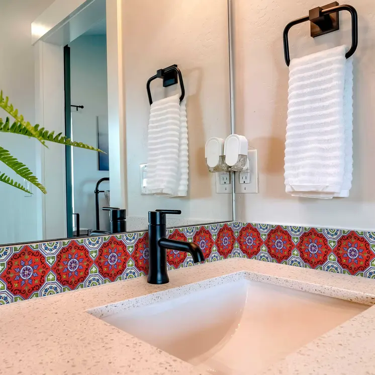 6" X 6" Sage Terra Removable Peel and Stick Tiles