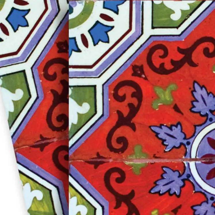 6" X 6" Sage Terra Removable Peel and Stick Tiles
