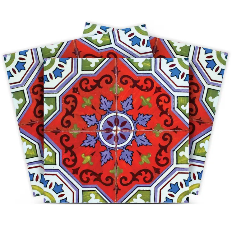 8" X 8" Sage Terra Removable Peel and Stick Tiles