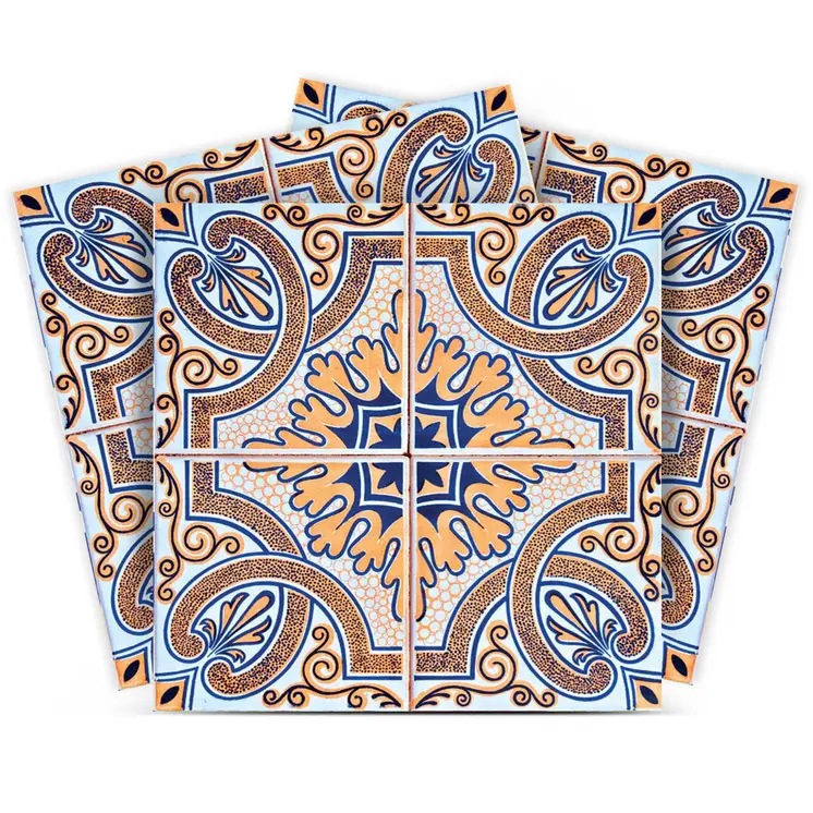 5" X 5" Blue Taupe Nova Removable Peel and Stick Tiles