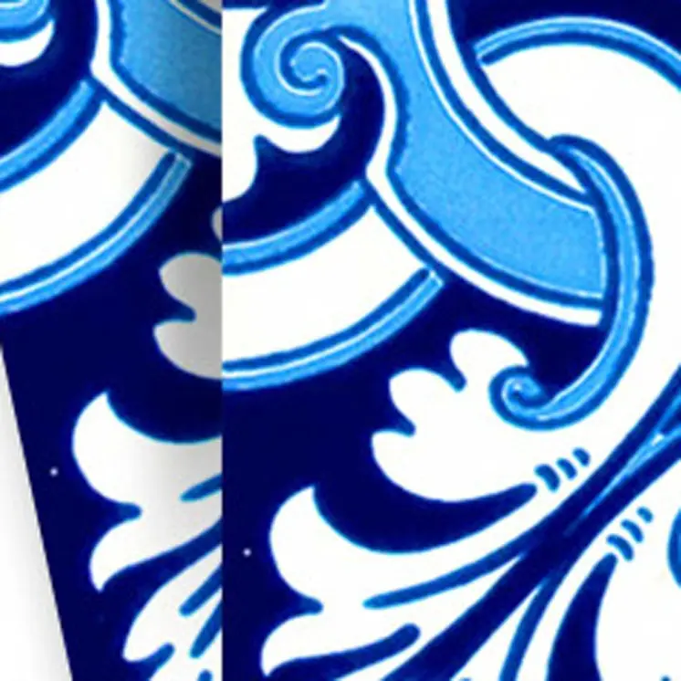 5" X 5" Blue Bali Removable Peel and Stick Tiles