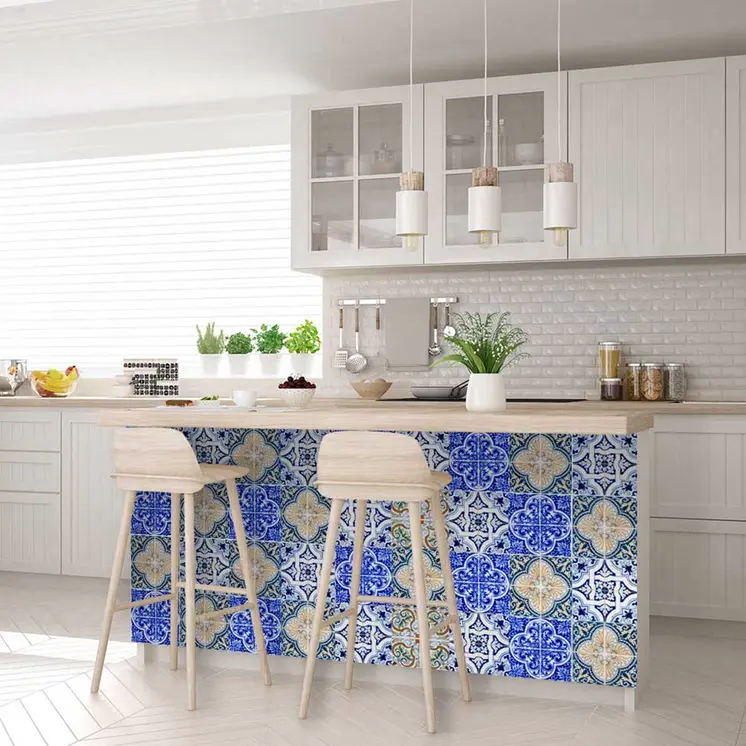 6" X 6" Bella Mix Mosaic Removable Peel and Stick Tiles