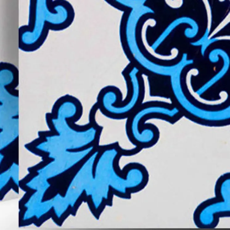 4" X 4" Blue Nelly Removable Peel And Stick Tiles