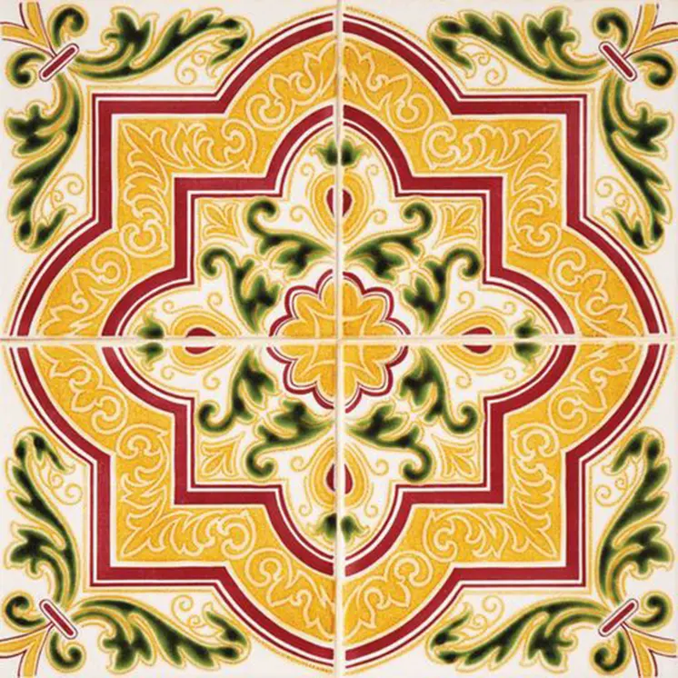 6" X 6" Golden Multi Mosaic Peel and Stick Tiles