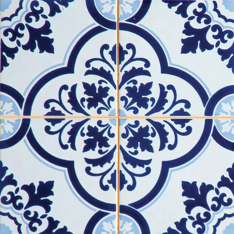 7" X 7" Azul Multi Mosaic Peel and Stick Tiles