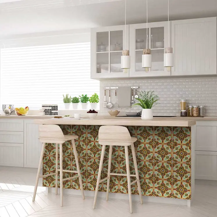 7" X 7" Gloria  Removable  Peel and Stick Tiles