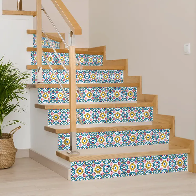 6" X 6" Raffia Gia  Removable Peel and Stick Tiles