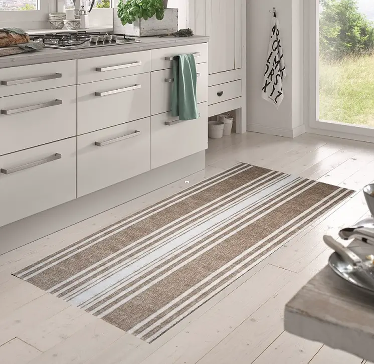2' X 4' Sandy Shores Regatta Stripe Washable Floor Mat