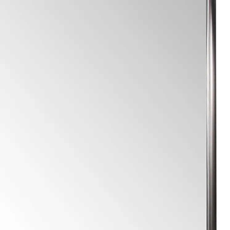 60" Gray Metal Framed Full Length Hanging Mirror